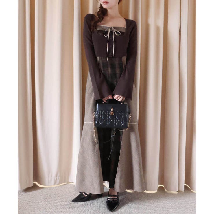 【one after another】【SMサイズ展開】アンサンブル配色チェック… | NICE CLAUP / OLIVE des OLIVE　OUTLET | 詳細画像42 