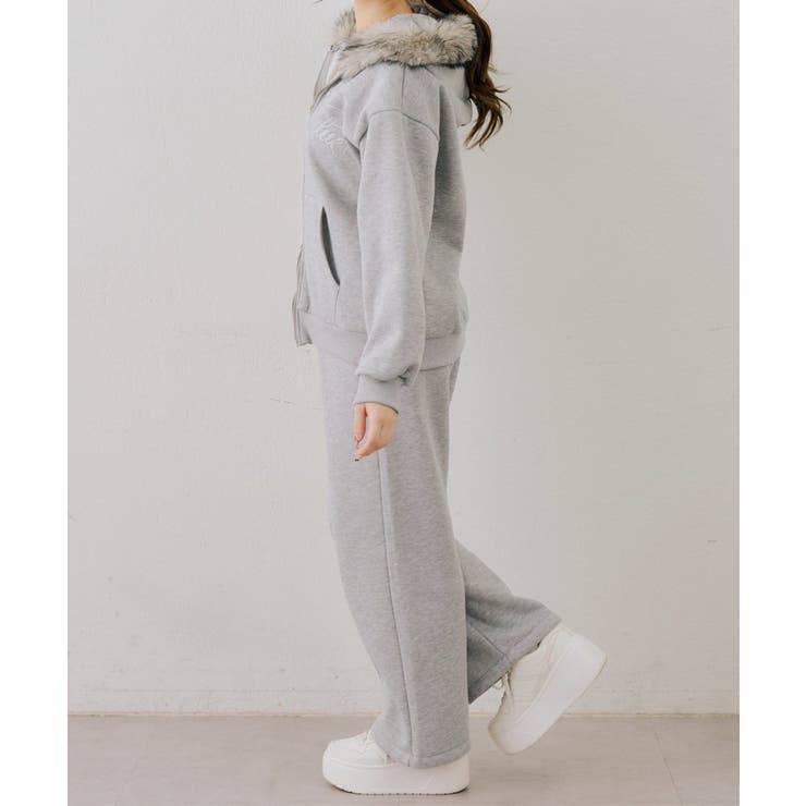 【セットアップ対応】ラメ裏起毛リラックスパンツ | NICE CLAUP / OLIVE des OLIVE　OUTLET | 詳細画像18 