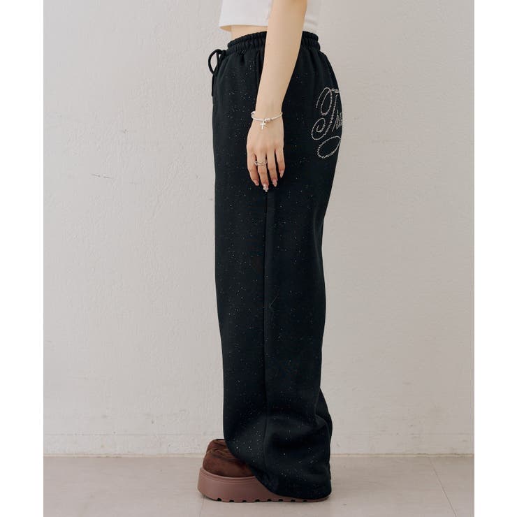 【セットアップ対応】ラメ裏起毛リラックスパンツ | NICE CLAUP / OLIVE des OLIVE　OUTLET | 詳細画像29 