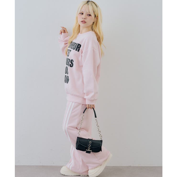ラメ裏毛ライン入りパンツ | NICE CLAUP / OLIVE des OLIVE　OUTLET | 詳細画像24 