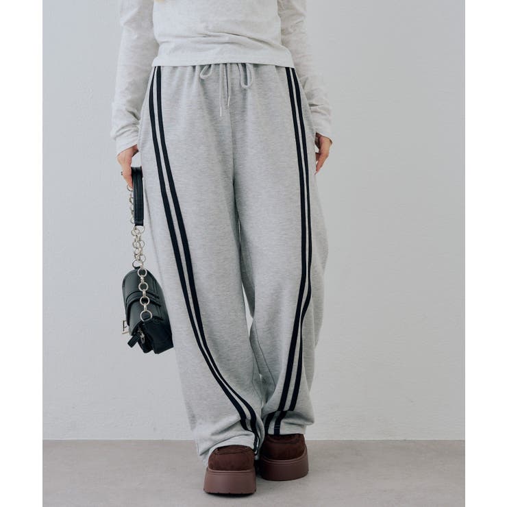 ラメ裏毛ライン入りパンツ | NICE CLAUP / OLIVE des OLIVE　OUTLET | 詳細画像36 