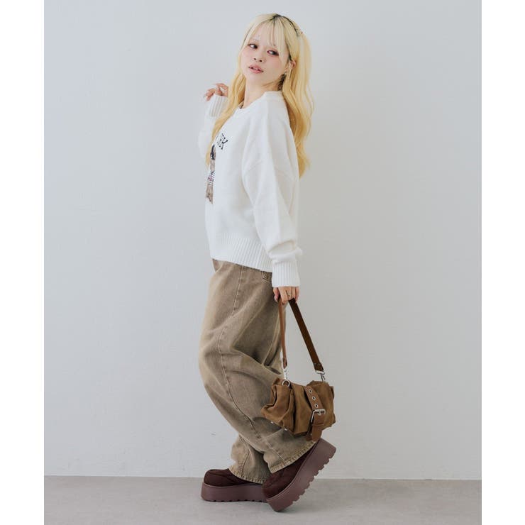ベアーニット帽プルオーバー | NICE CLAUP / OLIVE des OLIVE　OUTLET | 詳細画像4 