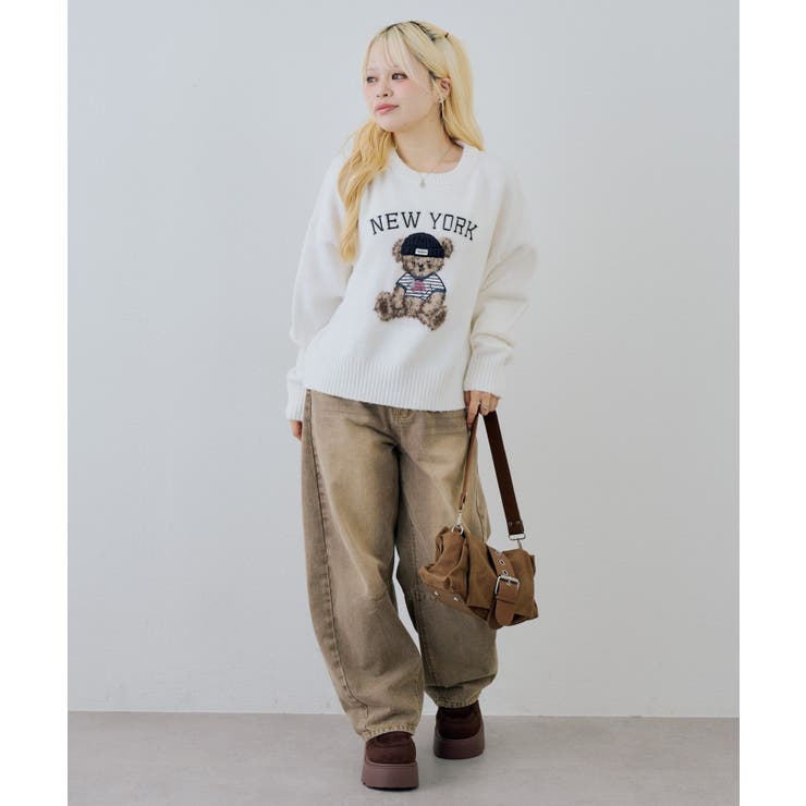 ベアーニット帽プルオーバー | NICE CLAUP / OLIVE des OLIVE　OUTLET | 詳細画像5 