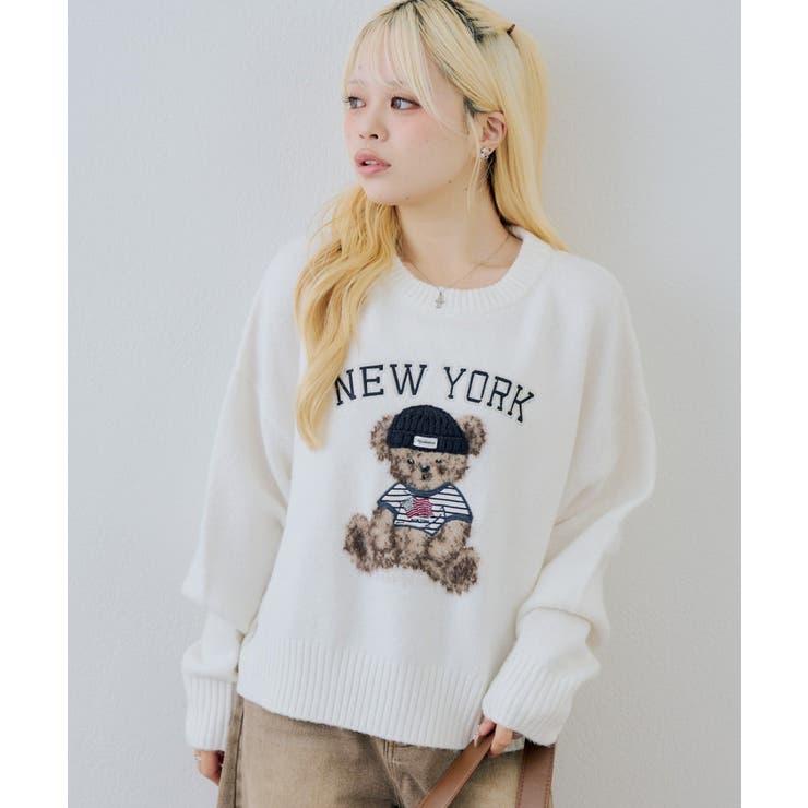 ベアーニット帽プルオーバー | NICE CLAUP / OLIVE des OLIVE　OUTLET | 詳細画像7 