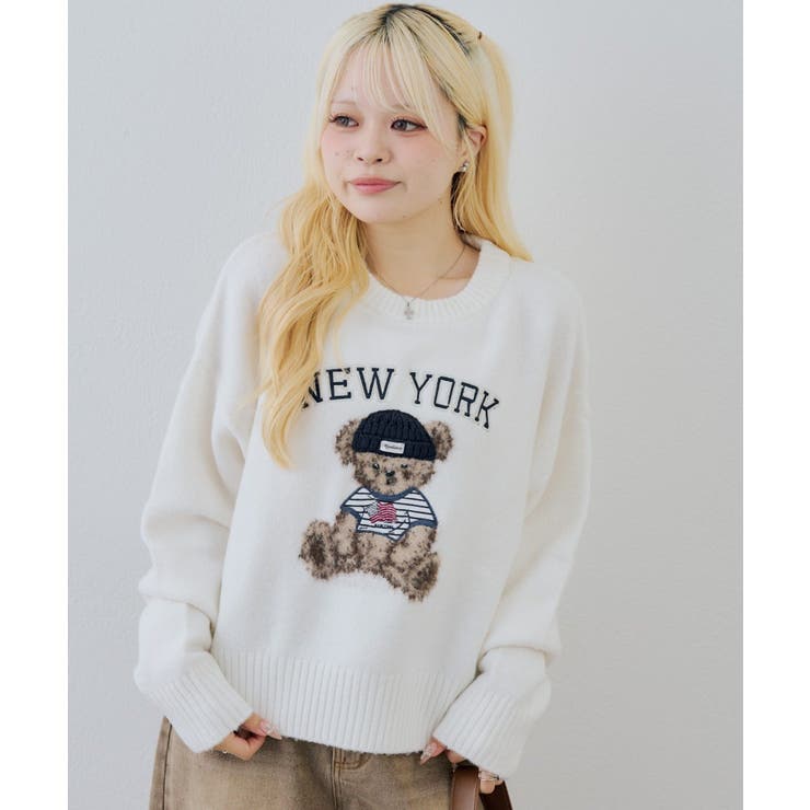 ベアーニット帽プルオーバー | NICE CLAUP / OLIVE des OLIVE　OUTLET | 詳細画像8 