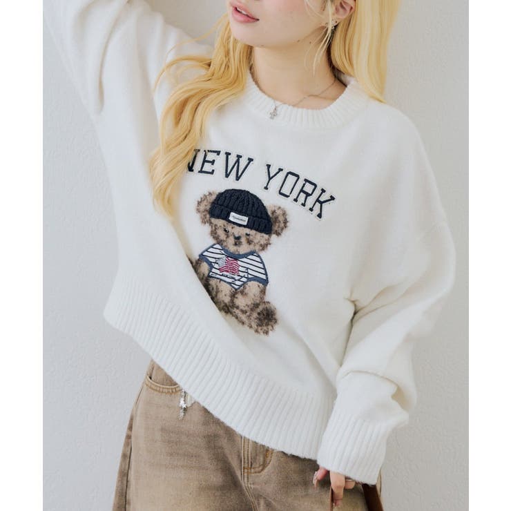 ベアーニット帽プルオーバー | NICE CLAUP / OLIVE des OLIVE　OUTLET | 詳細画像9 