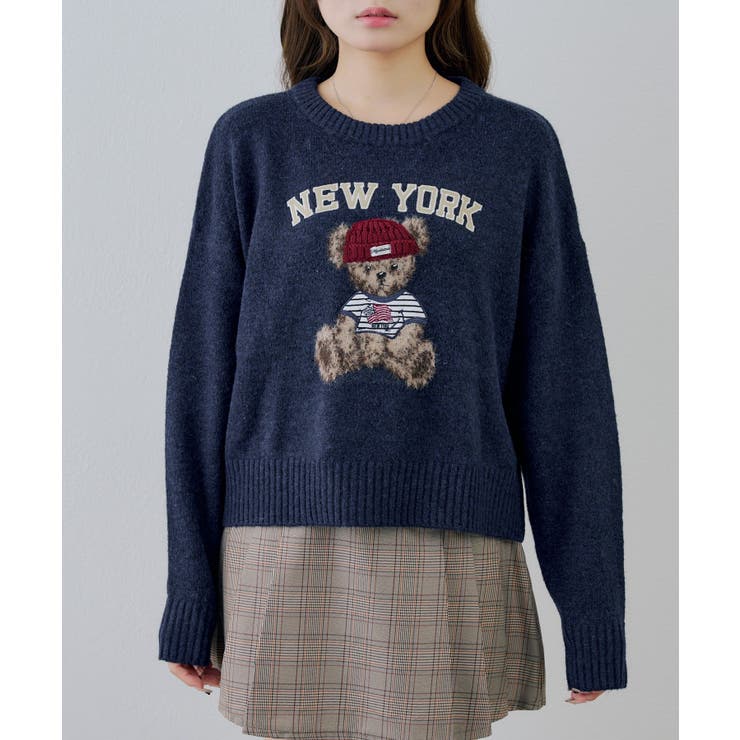 ベアーニット帽プルオーバー | NICE CLAUP / OLIVE des OLIVE　OUTLET | 詳細画像12 