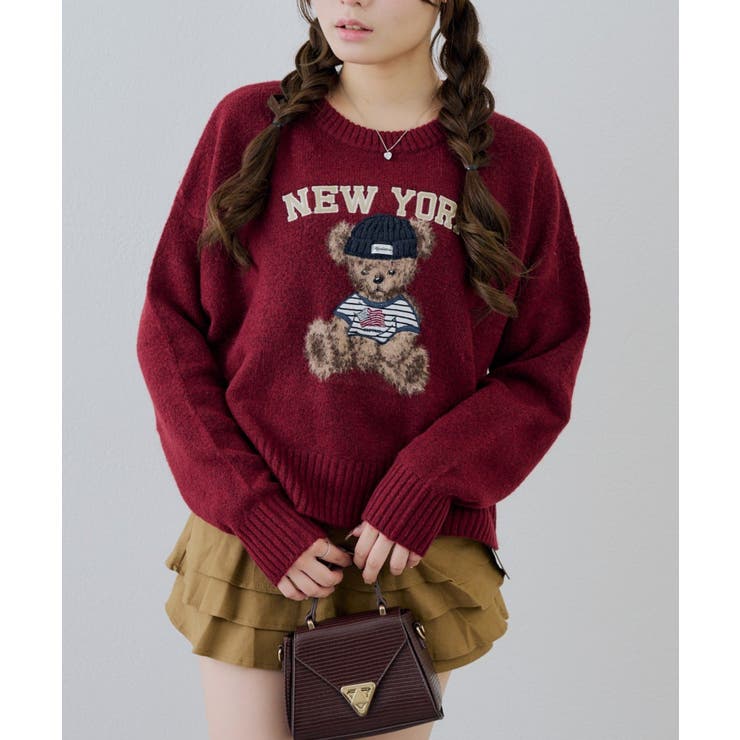 ベアーニット帽プルオーバー | NICE CLAUP / OLIVE des OLIVE　OUTLET | 詳細画像30 