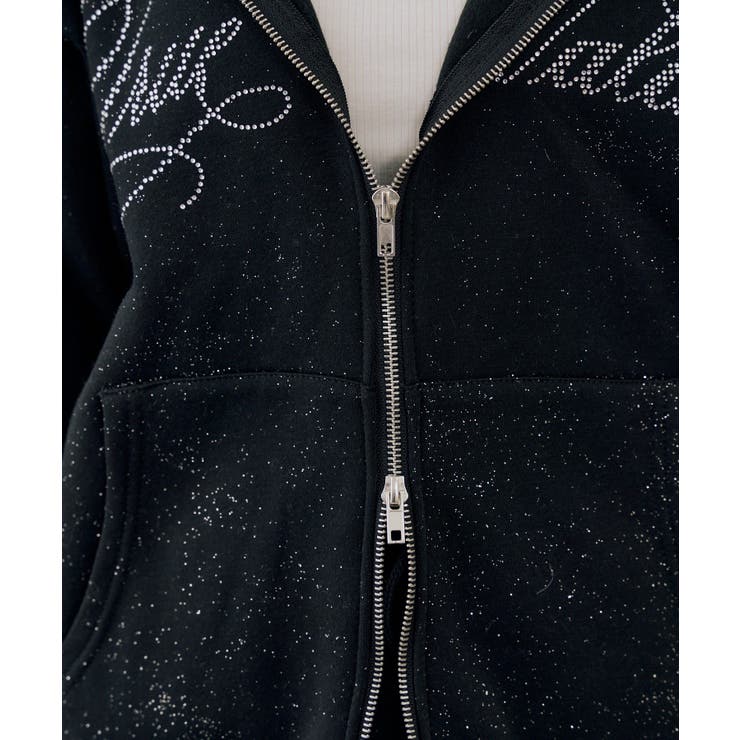 【セットアップ対応】ララメ裏起毛ファー付ジップパーカー | NICE CLAUP / OLIVE des OLIVE　OUTLET | 詳細画像53 