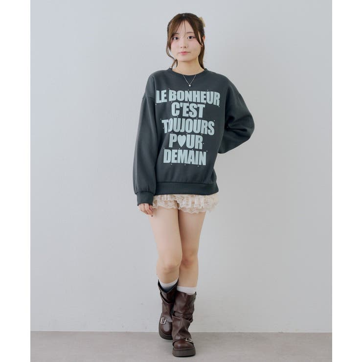 裏起毛ロゴスエット | NICE CLAUP / OLIVE des OLIVE　OUTLET | 詳細画像11 