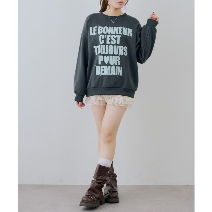 裏起毛ロゴスエット | NICE CLAUP / OLIVE des OLIVE　OUTLET | 詳細画像12 