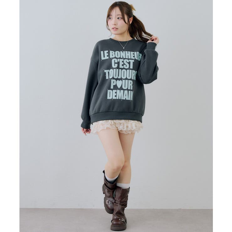 裏起毛ロゴスエット | NICE CLAUP / OLIVE des OLIVE　OUTLET | 詳細画像13 