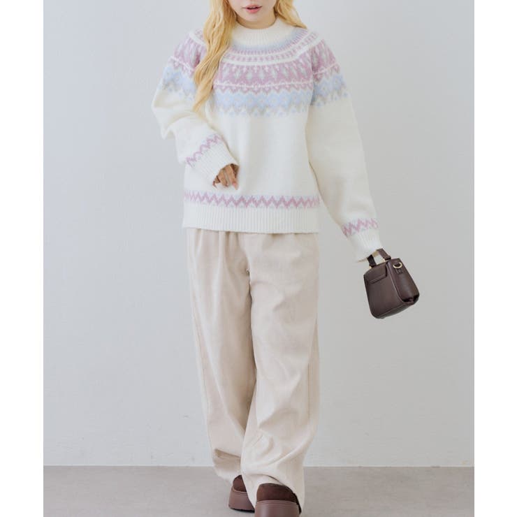 球心ラメニットプルオーバー | NICE CLAUP / OLIVE des OLIVE　OUTLET | 詳細画像5 