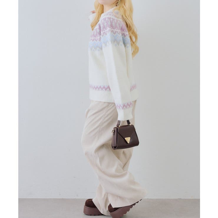球心ラメニットプルオーバー | NICE CLAUP / OLIVE des OLIVE　OUTLET | 詳細画像6 