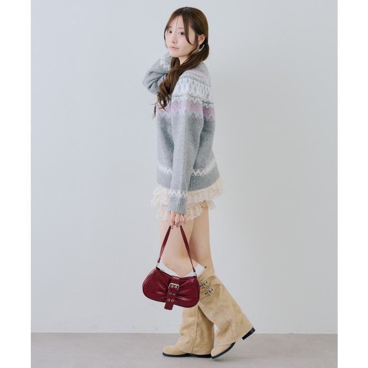 球心ラメニットプルオーバー | NICE CLAUP / OLIVE des OLIVE　OUTLET | 詳細画像17 