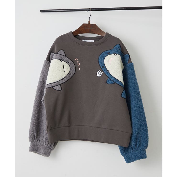 柄3 | 裏起毛ひよっこりアニマルプルオーバー | NICE CLAUP / OLIVE des OLIVE　OUTLET