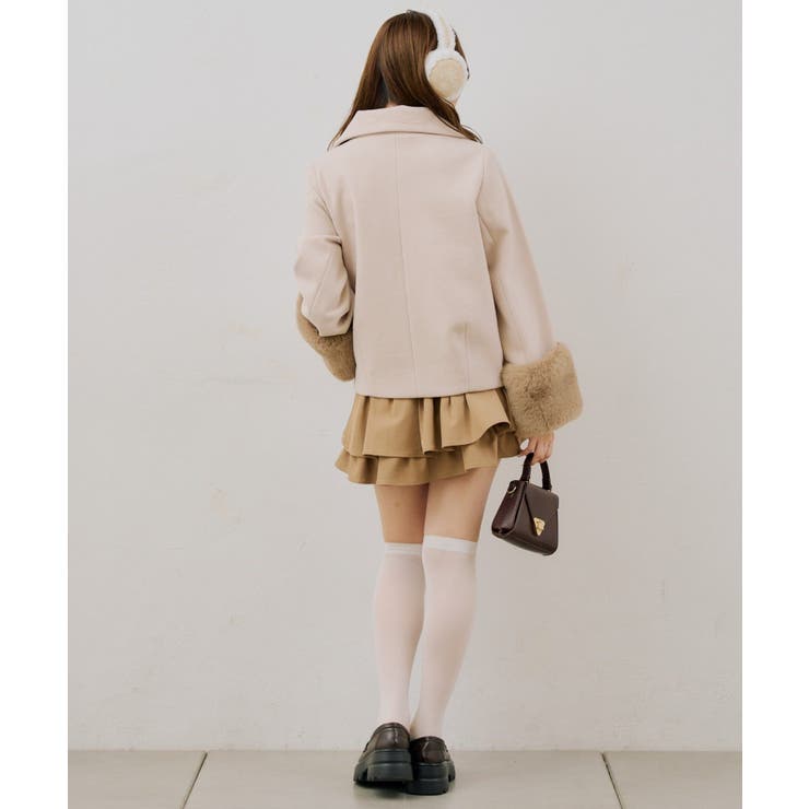 ビット付フェイクウールショートコート | NICE CLAUP / OLIVE des OLIVE　OUTLET | 詳細画像35 