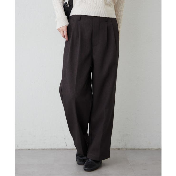ブラウン | ボンディング裏起毛パンツ | RMAF　NICE CLAUP / OLIVE des OLIVE