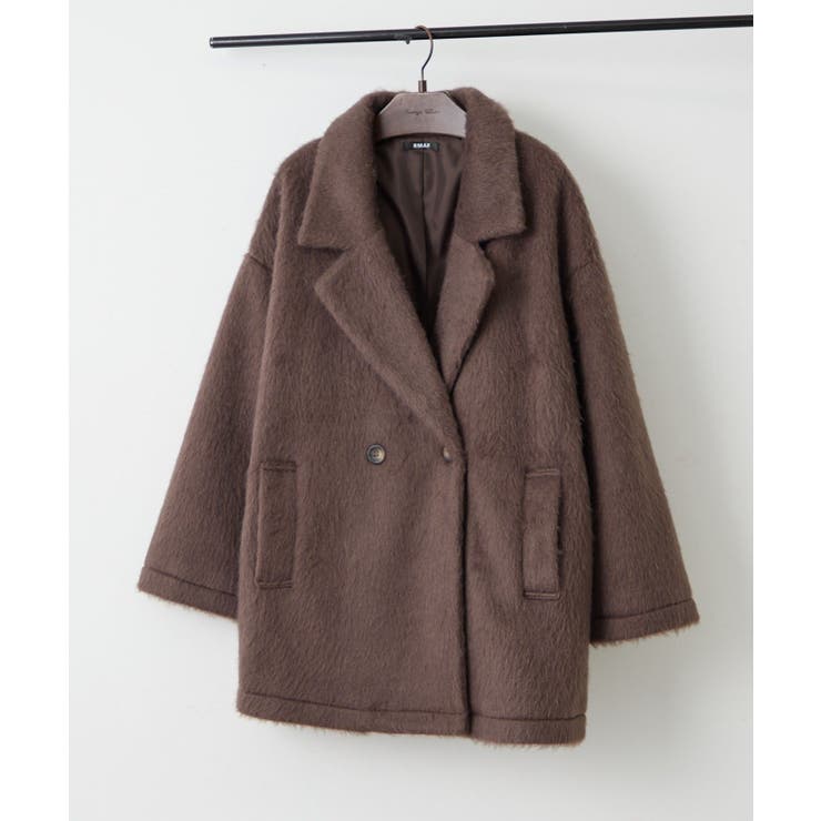【シャギー素材で上品見え】シャギーダブルテーラージャケット | RMAF　NICE CLAUP / OLIVE des OLIVE | 詳細画像30 