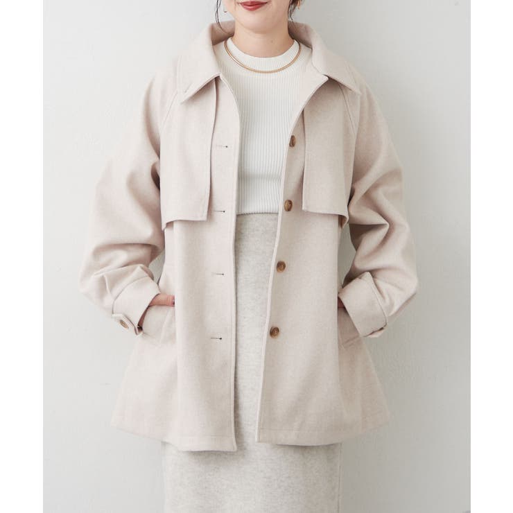 ラグランハーフコート | RMAF　NICE CLAUP / OLIVE des OLIVE | 詳細画像10 