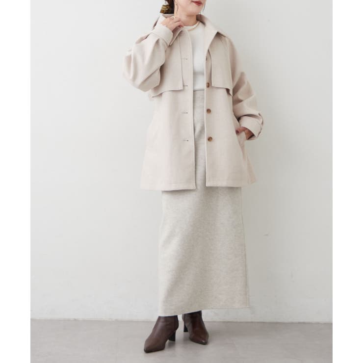ラグランハーフコート | RMAF　NICE CLAUP / OLIVE des OLIVE | 詳細画像16 