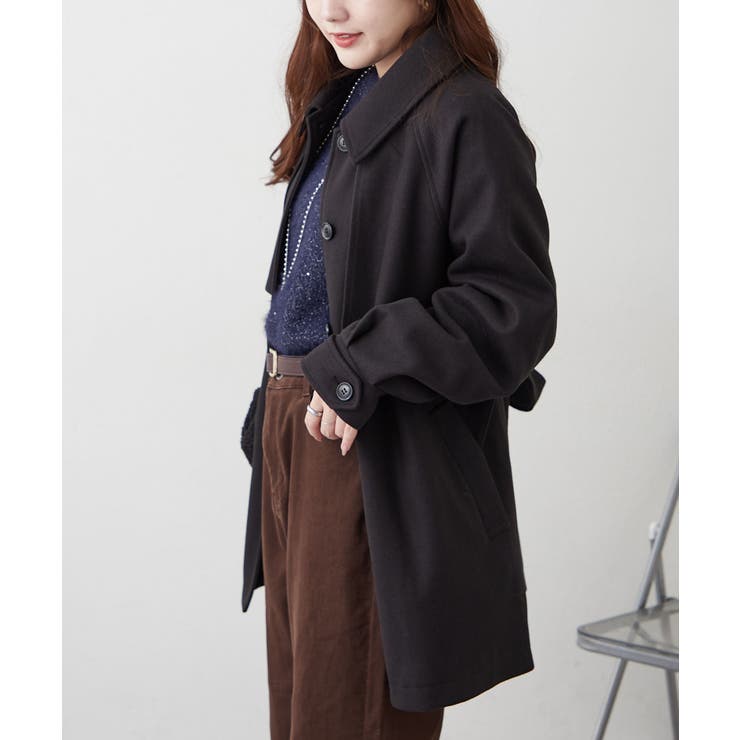 ラグランハーフコート | RMAF　NICE CLAUP / OLIVE des OLIVE | 詳細画像21 