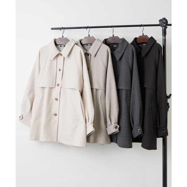 ラグランハーフコート | RMAF　NICE CLAUP / OLIVE des OLIVE | 詳細画像27 