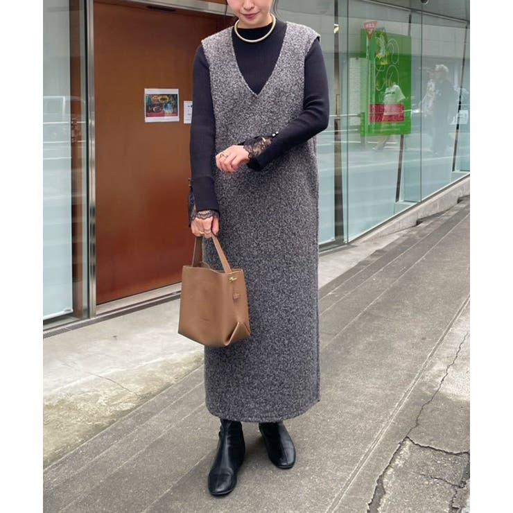 ボアVネックワンピース | RMAF　NICE CLAUP / OLIVE des OLIVE | 詳細画像8 