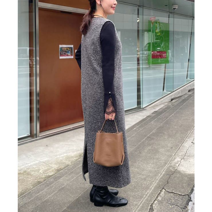 ボアVネックワンピース | RMAF　NICE CLAUP / OLIVE des OLIVE | 詳細画像10 