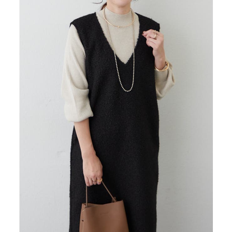 ボアVネックワンピース | RMAF　NICE CLAUP / OLIVE des OLIVE | 詳細画像13 