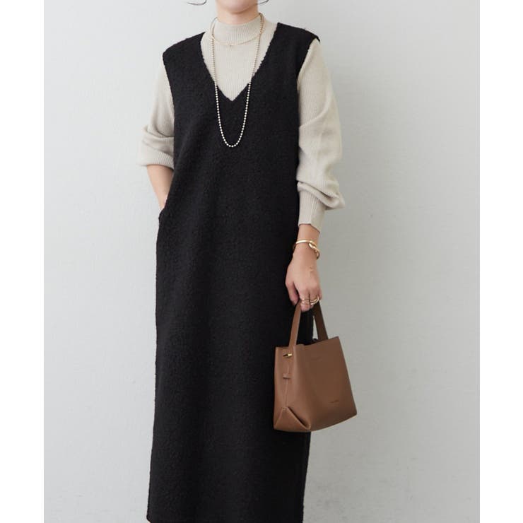 ボアVネックワンピース | RMAF　NICE CLAUP / OLIVE des OLIVE | 詳細画像14 