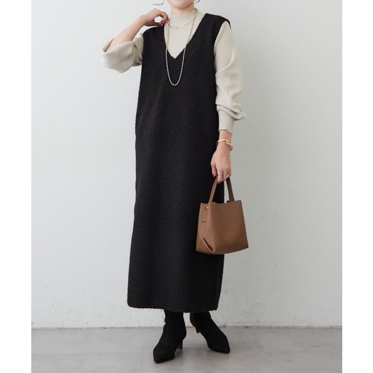 ボアVネックワンピース | RMAF　NICE CLAUP / OLIVE des OLIVE | 詳細画像16 