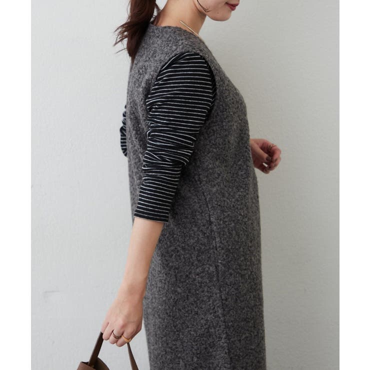 ボアVネックワンピース | RMAF　NICE CLAUP / OLIVE des OLIVE | 詳細画像21 