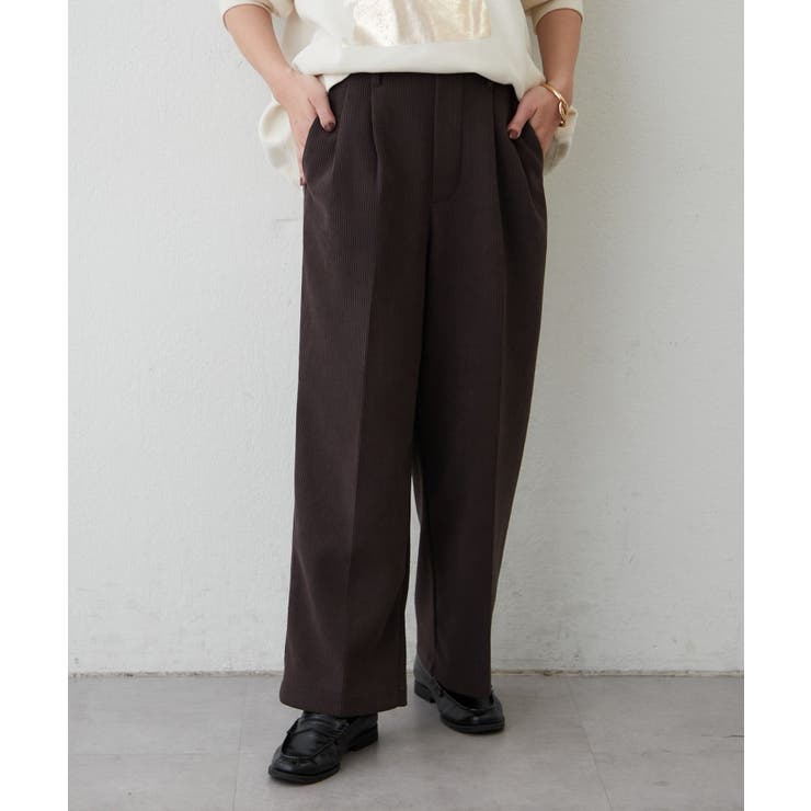 ブラウン | ボンディング裏起毛コールパンツ | RMAF　NICE CLAUP / OLIVE des OLIVE