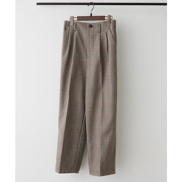 ボンディング裏起毛チェックパンツ | RMAF　NICE CLAUP / OLIVE des OLIVE | 詳細画像10 