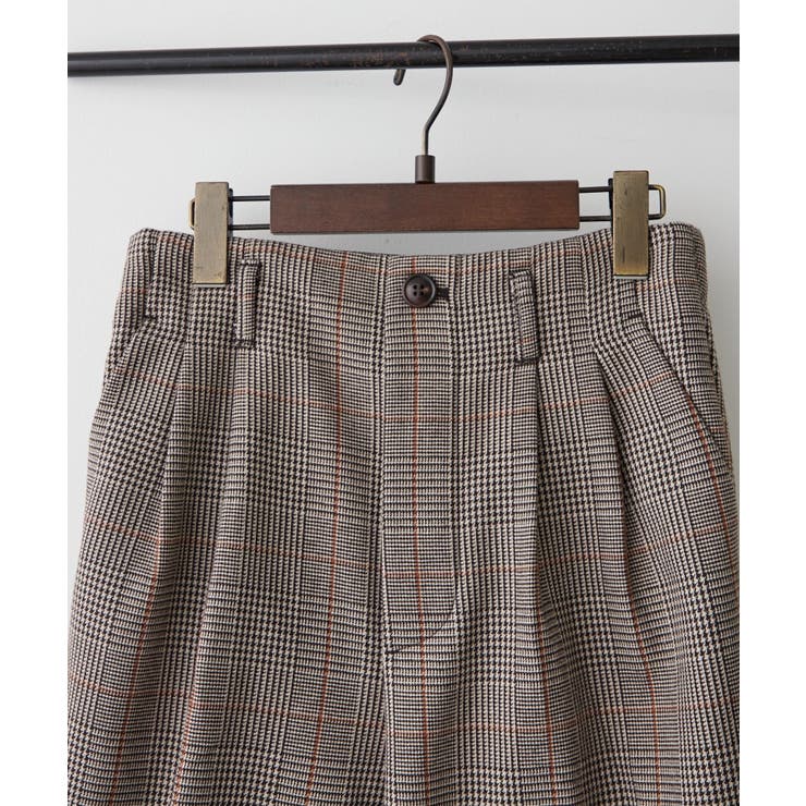 ボンディング裏起毛チェックパンツ | RMAF　NICE CLAUP / OLIVE des OLIVE | 詳細画像19 