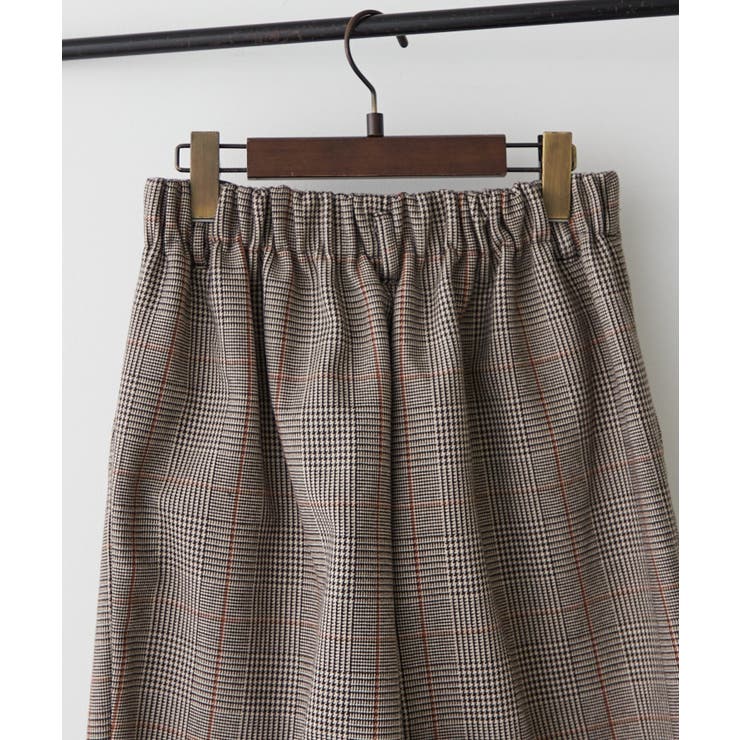 ボンディング裏起毛チェックパンツ | RMAF　NICE CLAUP / OLIVE des OLIVE | 詳細画像23 