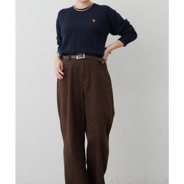 【U.S. POLO ASSN. ×RMAF】ケーブルプルオーバー | RMAF　NICE CLAUP / OLIVE des OLIVE | 詳細画像35 