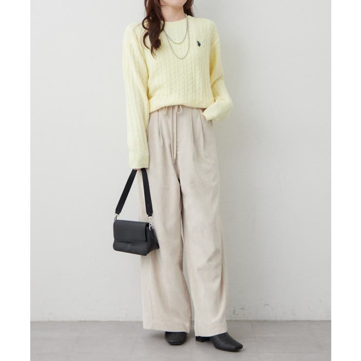 【U.S. POLO ASSN. ×RMAF】ケーブルプルオーバー | RMAF　NICE CLAUP / OLIVE des OLIVE | 詳細画像5 
