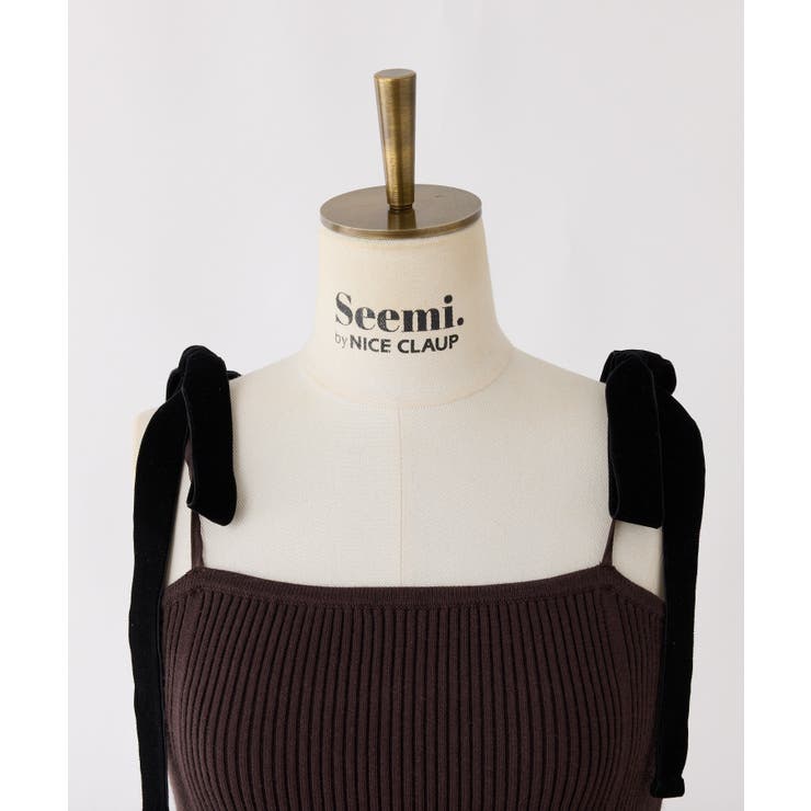 【Seemi】【セットアップ可能】トレンチ風ビスチェ | NICE CLAUP / OLIVE des OLIVE　OUTLET | 詳細画像6 