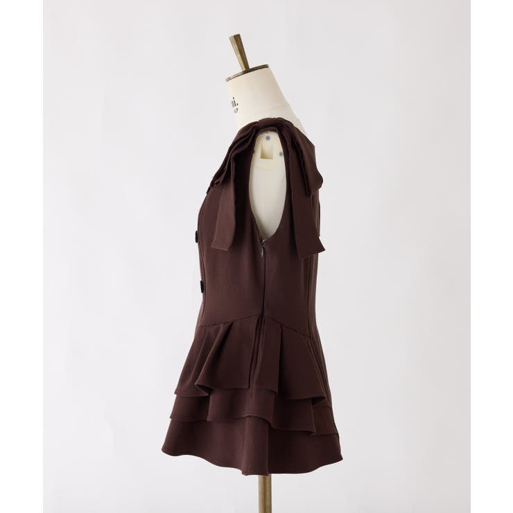 【Seemi】【セットアップ可能】トレンチ風ビスチェ | NICE CLAUP / OLIVE des OLIVE　OUTLET | 詳細画像13 
