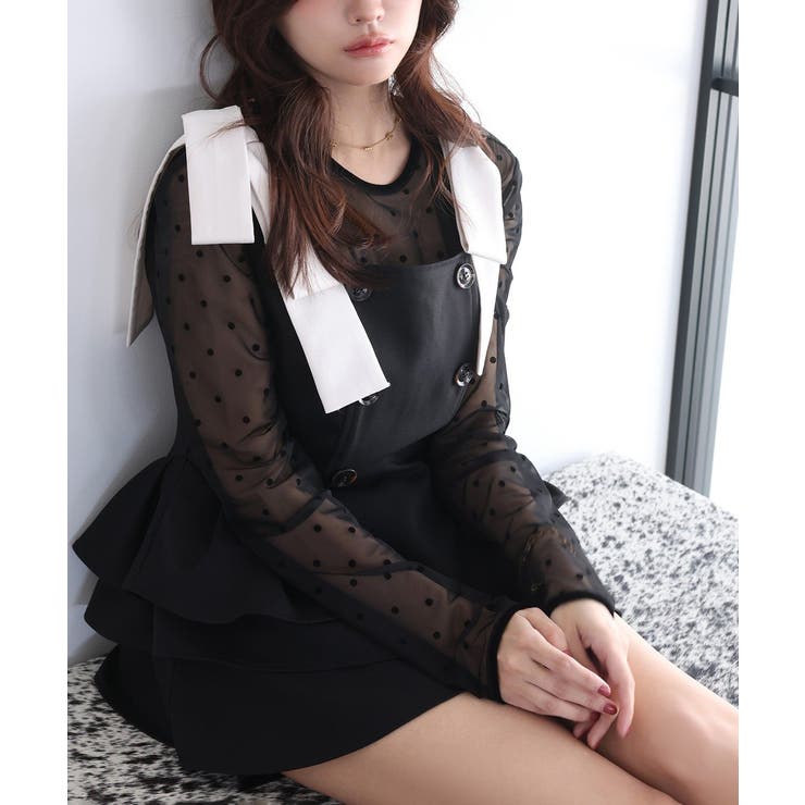 【Seemi】【セットアップ可能】トレンチ風ビスチェ | NICE CLAUP / OLIVE des OLIVE　OUTLET | 詳細画像29 