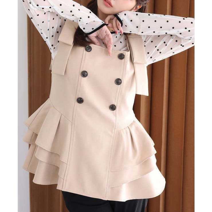 【Seemi】【セットアップ可能】トレンチ風ビスチェ | NICE CLAUP / OLIVE des OLIVE　OUTLET | 詳細画像40 