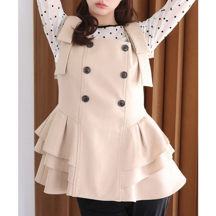 【Seemi】【セットアップ可能】トレンチ風ビスチェ | NICE CLAUP / OLIVE des OLIVE　OUTLET | 詳細画像41 