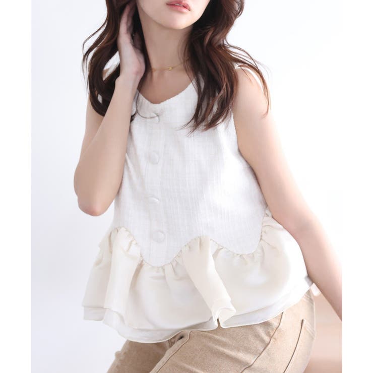 【Seemi】ツイードトップス | NICE CLAUP / OLIVE des OLIVE　OUTLET | 詳細画像4 