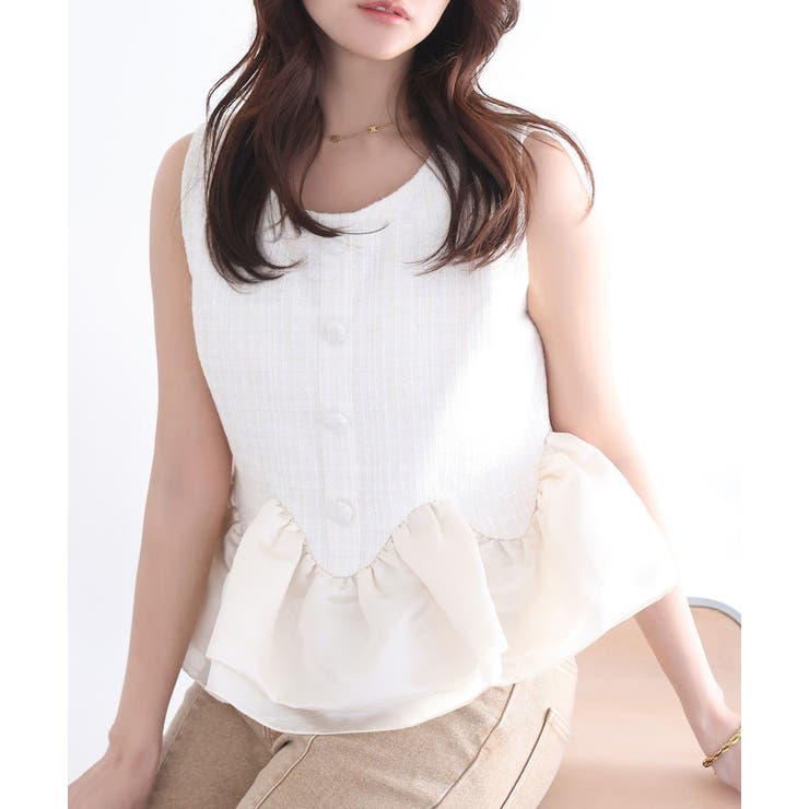 【Seemi】ツイードトップス | NICE CLAUP / OLIVE des OLIVE　OUTLET | 詳細画像5 