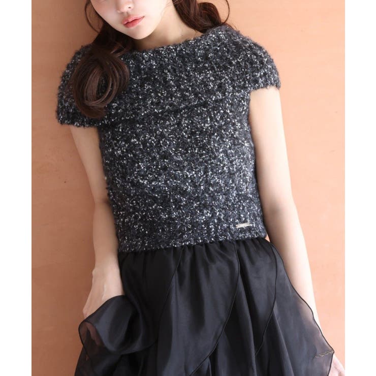 ブラック | 【Seemi】タートルニット | NICE CLAUP / OLIVE des OLIVE　OUTLET