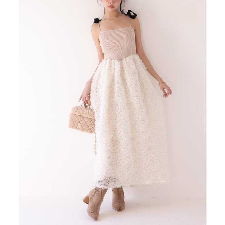 ベージュ | 【Seemi】ドッキングワンピース | NICE CLAUP / OLIVE des OLIVE　OUTLET