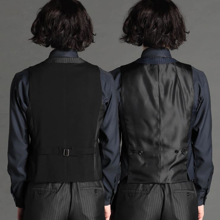 ムッシュニコル　3ピース　裏地総柄　ストライプ　XL ベスト　リバーシブル ムッシュニコル 3ピース 裏地総柄 ストライプ XL ベスト リバーシブル