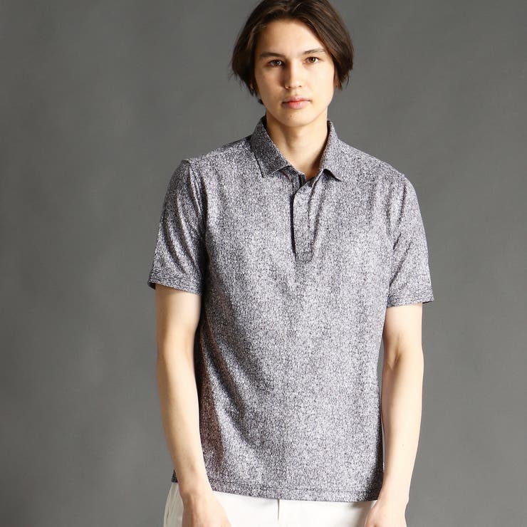 49ブラック | COOLMAX ZIPポロシャツ | NICOLE